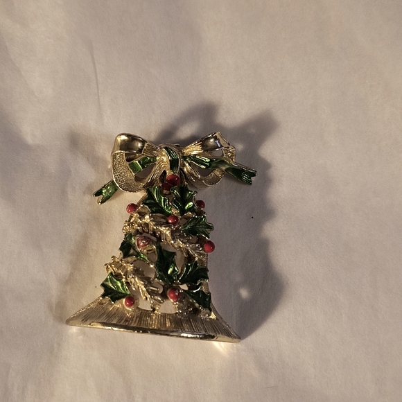 Vintage set of 3 signed Jerry's Christmas holiday pin brooches - Picture 4 of 7